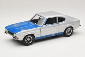 Ford Capri RS2600 Mk1 Silver Blue Minichamps 1:18 150089072 Metalas