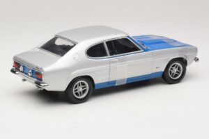Ford Capri RS2600 Mk1 Silver Blue Minichamps 1:18 150089072 Metalas - nuotrauka 2 iš 6