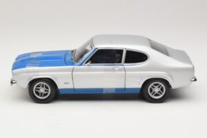 Ford Capri RS2600 Mk1 Silver Blue Minichamps 1:18 150089072 Metalas - nuotrauka 3 iš 6