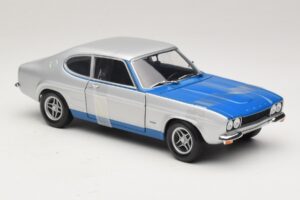 Ford Capri RS2600 Mk1 Silver Blue Minichamps 1:18 150089072 Metalas - nuotrauka 4 iš 6