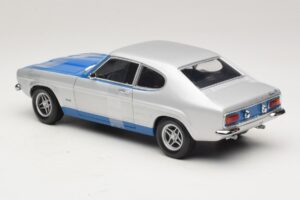 Ford Capri RS2600 Mk1 Silver Blue Minichamps 1:18 150089072 Metalas - nuotrauka 5 iš 6