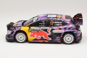 Ford Puma Rally1 #13 G. Munster / L. Louka Rally Monte Carlo 2025 IXO 1:18 18RMC231B Metalas - nuotrauka 3 iš 6