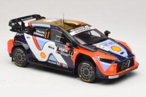 Hyundai i20 N Rally1 #1 T. Neuville / M. Wydaeghe Safari Rally Kenya 2025 IXO 1:18 18RMC247B Metalas - nuotrauka 4 iš 6