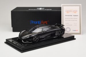 Koenigsegg Regera Juodas Anglies Pluošto Paketas FrontiArt 1:18 F079-179 Derva - nuotrauka 7 iš 7