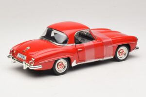 Mercedes 190 SL W121 Kupė Raudonas ERTL 1:18 7465 Metalas - nuotrauka 2 iš 6