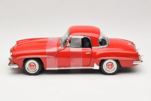Mercedes 190 SL W121 Kupė Raudonas ERTL 1:18 7465 Metalas - nuotrauka 3 iš 6
