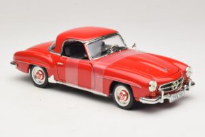 Mercedes 190 SL W121 Kupė Raudonas ERTL 1:18 7465 Metalas - nuotrauka 4 iš 6