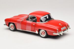 Mercedes 190 SL W121 Kupė Raudonas ERTL 1:18 7465 Metalas - nuotrauka 5 iš 6
