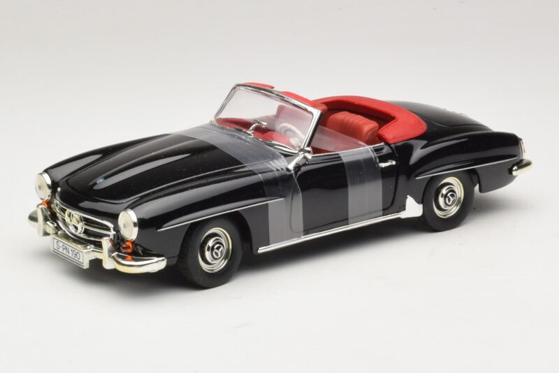 Mercedes 190 SL W121 Roadsteris Juodas ERTL 1:18 7464 Metalas