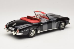 Mercedes 190 SL W121 Roadsteris Juodas ERTL 1:18 7464 Metalas - nuotrauka 2 iš 6