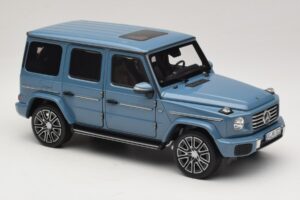 Mercedes G-Class W465 Vintage Blue Norev 1:18 183034 Metalas - nuotrauka 4 iš 6