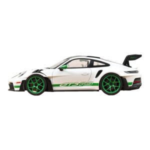Porsche 911 992 GT3 RS Tribute to Carrera RS Baltas Python Green Norev 1:12 127535 Metalas - nuotrauka 3 iš 4