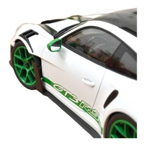 Porsche 911 992 GT3 RS Tribute to Carrera RS Baltas Python Green Norev 1:12 127535 Metalas - nuotrauka 4 iš 4