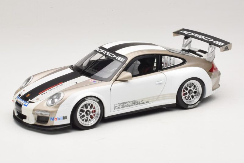 Porsche 911 997 GT3 Cup Baltas Su Juostelėmis 2008 Minichamps 1:18 WAP0210130C Metalas