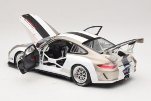 Porsche 911 997 GT3 Cup Baltas Su Juostelėmis 2008 Minichamps 1:18 WAP0210130C Metalas - nuotrauka 5 iš 8