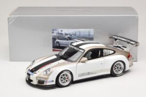 Porsche 911 997 GT3 Cup Baltas Su Juostelėmis 2008 Minichamps 1:18 WAP0210130C Metalas - nuotrauka 8 iš 8