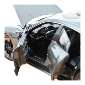 Porsche Taycan Turbo S Slate Grey Neo Norev 1:18 187654 Metalas - nuotrauka 4 iš 5