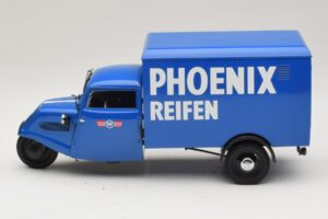 Tempo Hanseat Triratis Furgonas Phoenix Blue Minichamps 1:18 180099040 Metalas - nuotrauka 3 iš 6