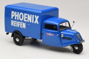 Tempo Hanseat Triratis Furgonas Phoenix Blue Minichamps 1:18 180099040 Metalas - nuotrauka 4 iš 6
