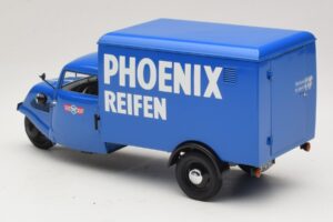Tempo Hanseat Triratis Furgonas Phoenix Blue Minichamps 1:18 180099040 Metalas - nuotrauka 5 iš 6