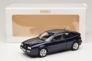 Volkswagen Corrado VR6 Aqua Blue Metallic Ribota Laida Norev 1:18 188660 Metalas - nuotrauka 8 iš 8