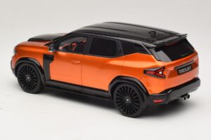 Dacia Duster Mk3 Redust Sport 4x2 Hybrid Metallic Orange Otto 1:18 OT1316 Derva - nuotrauka 5 iš 6