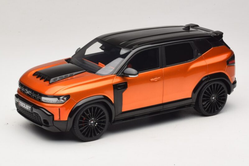 Dacia Duster Mk3 Redust Sport 4x2 Hybrid Metallic Orange Otto 1:18 OT1316 Derva