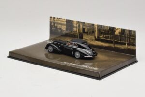 Alfa Romeo 8C 2900B Lungo Juodas Minichamps 1:43 436120421 Metalas - nuotrauka 3 iš 5