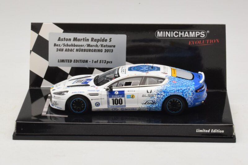 Aston Martin Rapide S #100 Bez / Schubauer 24 Hours of Nurburgring 2013 Minichamps 1:43 Aston Martin Rapide S #100 Bez / Schubauer 24 Hours of Nurburgring 2013 Minichamps 1:43 437131300 Metalas