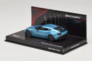 Aston Martin V12 Zagato Alba Blue Minichamps 1:43 437137222 Metalas - nuotrauka 3 iš 5