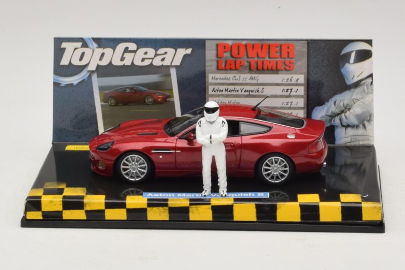 Aston Martin Vanquish S Raudonas Top Gear Su Figūrėle Minichamps 1:43 Aston Martin Vanquish S Raudonas Top Gear Su Figūrėle Minichamps 1:43 519431372 Metalas