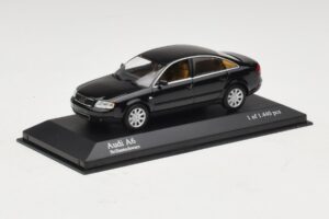 Audi A6 C5 Juodas Minichamps 1:43 430010200 Metalas - nuotrauka 2 iš 4