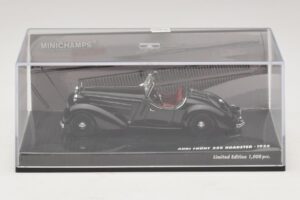 Audi Front 225 Roadster Juodas Minichamps 1:43 437019131 Metalas - nuotrauka 4 iš 5