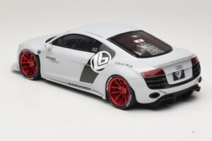 Audi R8 42 Liberty Walk Baltas GT Spirit 1:18 GT325 Derva - nuotrauka 5 iš 6