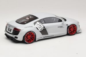 Audi R8 42 Liberty Walk Baltas GT Spirit 1:18 GT325 Derva - nuotrauka 2 iš 6