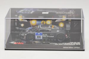 Audi R8 LMS GT3 #100 M. Ekstrom / O. Jarvis Abt Sportsline 24 Hours of Nurburgring 2010 Minichamps 1:43 437101900 Metalas - nuotrauka 4 iš 5