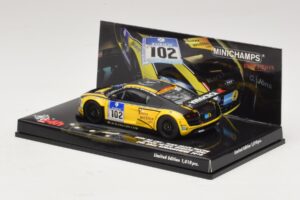 Audi R8 LMS GT3 #102 H-J. Stuck / H. Heyer Black Falcon 24 Hours of Nurburgring 2010 Minichamps 1:43 437101912 Metalas - nuotrauka 3 iš 5