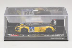 Audi R8 LMS GT3 #102 H-J. Stuck / H. Heyer Black Falcon 24 Hours of Nurburgring 2010 Minichamps 1:43 437101912 Metalas - nuotrauka 4 iš 5