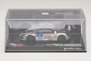Audi R8 LMS GT3 #111 Metha / Breslin Black Falcon 24 Hours of Nurburgring 2010 Minichamps 1:43 437101911 Metalas - nuotrauka 4 iš 5