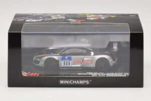 Audi R8 LMS GT3 #111 Metha / Breslin Black Falcon 24 Hours of Nurburgring 2010 Minichamps 1:43 437101911 Metalas - nuotrauka 5 iš 5