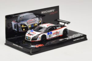 Audi R8 LMS GT3 #97 Phoenix Racing 24 Hours of Nurburgring 2010 Minichamps 1:43 437101997 Metalas - nuotrauka 2 iš 5