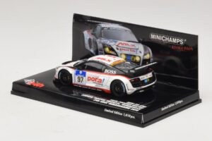 Audi R8 LMS GT3 #97 Phoenix Racing 24 Hours of Nurburgring 2010 Minichamps 1:43 437101997 Metalas - nuotrauka 3 iš 5