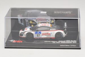 Audi R8 LMS GT3 #97 Phoenix Racing 24 Hours of Nurburgring 2010 Minichamps 1:43 437101997 Metalas - nuotrauka 4 iš 5