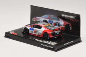 Audi R8 LMS GT3 #99 F. Biela / M. Fassler Phoenix Racing 24 Hours of Nurburgring 2010 Minichamps 1:43 437101999 Metalas - nuotrauka 3 iš 5