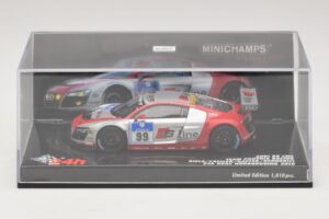 Audi R8 LMS GT3 #99 F. Biela / M. Fassler Phoenix Racing 24 Hours of Nurburgring 2010 Minichamps 1:43 437101999 Metalas - nuotrauka 4 iš 5