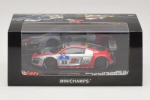 Audi R8 LMS GT3 #99 F. Biela / M. Fassler Phoenix Racing 24 Hours of Nurburgring 2010 Minichamps 1:43 437101999 Metalas - nuotrauka 5 iš 5