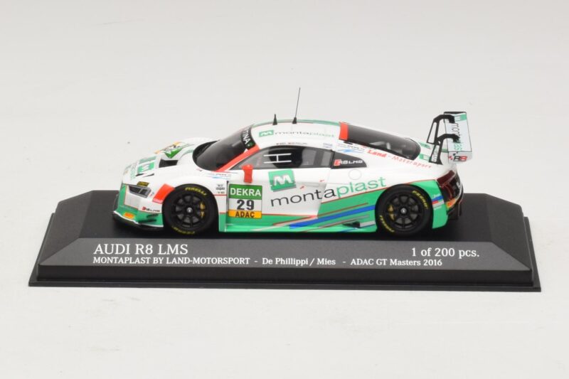 Audi R8 LMS Montaplast By Land-Motorsport #29 C. De Phillippi / C. Mies ADAC GT Masters 2016 Minichamps 1:43 Audi R8 LMS Montaplast By Land-Motorsport #29 C. De Phillippi / C. Mies ADAC GT Masters 2016 Minichamps 1:43 437161129 Metala