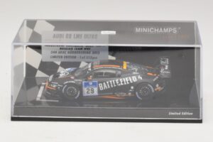 Audi R8 LMS Ultra #29 Team WRT Sandstorm L. Vanthoor 24 Hours of Nurburgring 2013 Minichamps 1:43 437130129 Metalas - nuotrauka 4 iš 5