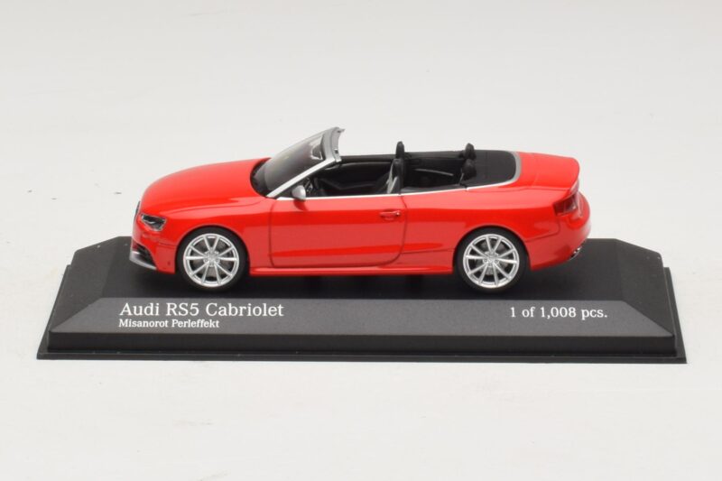 Audi RS5 B8 Kabrioletas Raudonas Minichamps 1:43 Audi RS5 B8 Kabrioletas Raudonas Minichamps 1:43 410011230 Metalas