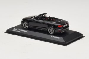 Audi S3 8P Kabrioletas Juodas Minichamps 1:43 437013030 Metalas - nuotrauka 3 iš 4